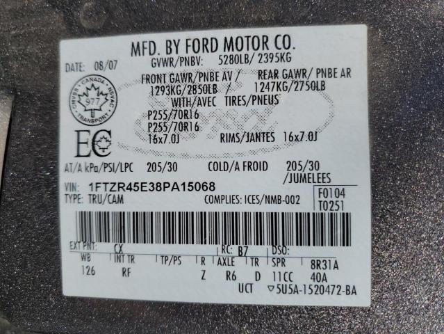 2008 FORD RANGER SUP #3287829096
