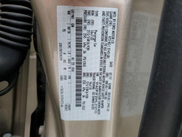 2017 FORD FOCUS SE - 1FADP3F20HL312133