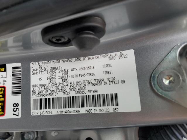 2022 TOYOTA TACOMA DOU - 3TMCZ5AN5NM505157