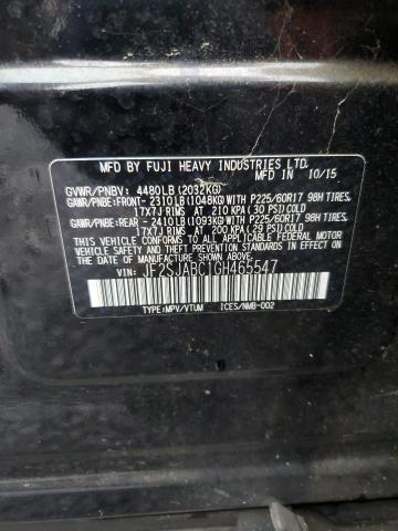 2016 SUBARU FORESTER 2.5I JF2SJABC1GH465547