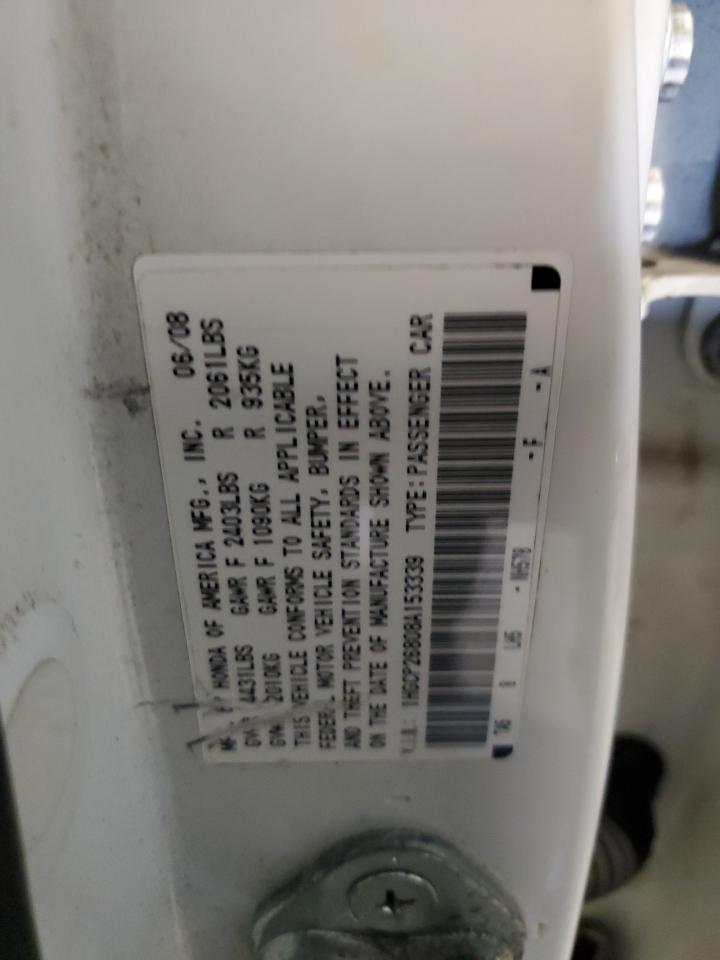 Lot #3304624466 2008 HONDA ACCORD EXL