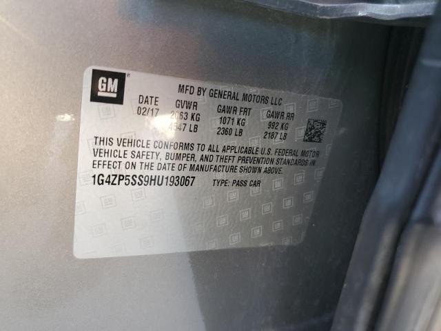 2017 BUICK LACROSSE E 1G4ZP5SS9HU193067