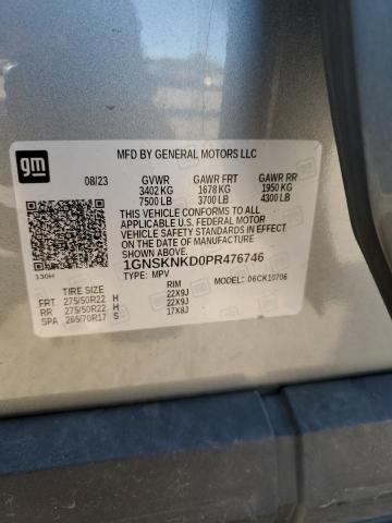 2023 CHEVROLET TAHOE K150 1GNSKNKD0PR476746