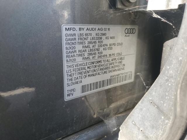 2017 AUDI Q7 PRESTIG WA1VABF7XHD007734