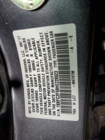 2017 HONDA CIVIC LX #3298164077