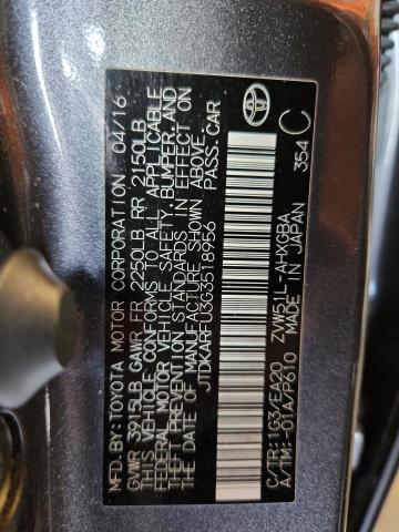 2016 TOYOTA PRIUS JTDKARFU3G3518956