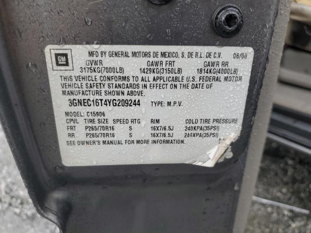 2000 CHEVROLET SUBURBAN C #3282583909