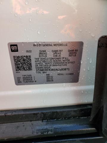 2022 CHEVROLET TRAVERSE L 1GNERFKW1NJ183871