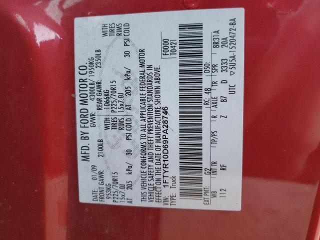 2009 FORD RANGER #3301807329