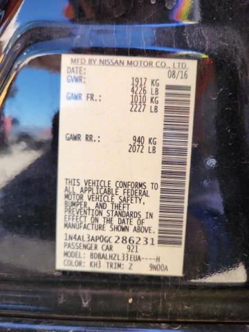 2016 NISSAN ALTIMA #3297331766