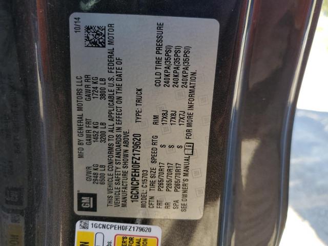 2015 CHEVROLET SILVERADO - 1GCNCPEH0FZ179620