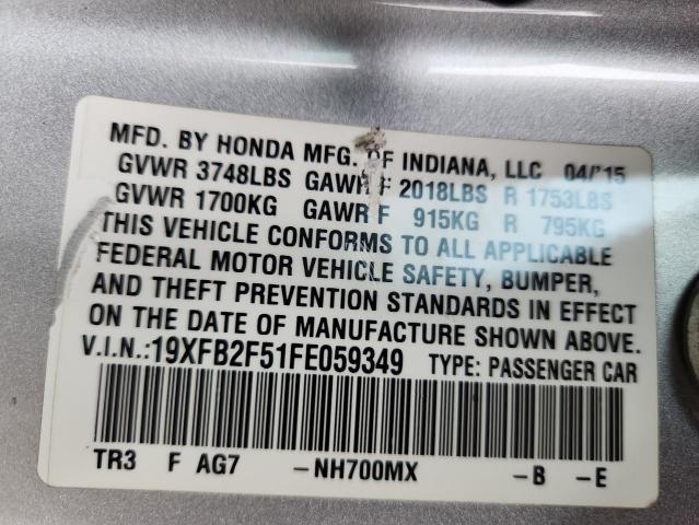 2015 HONDA CIVIC LX - 19XFB2F51FE059349