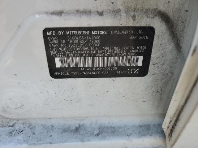 2017 MITSUBISHI MIRAGE G4 ES ML32F3FJ0HH001108
