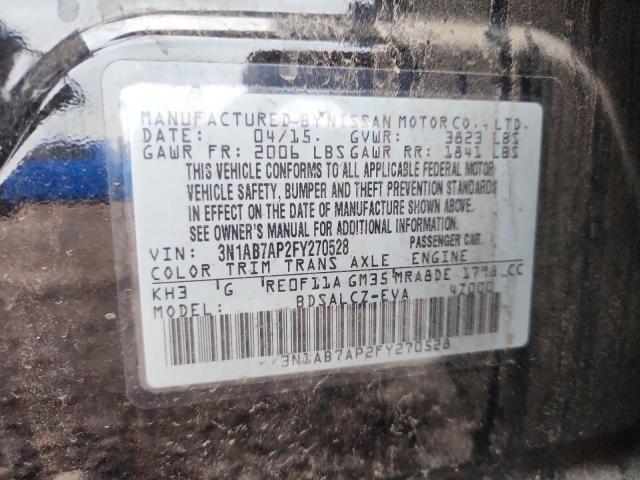 2015 NISSAN SENTRA S - 3N1AB7AP2FY270528