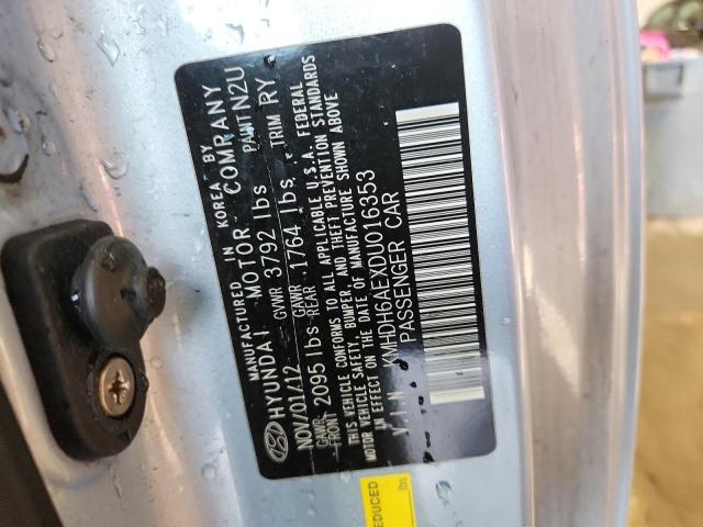 2013 HYUNDAI ELANTRA CO - KMHDH6AEXDU016353