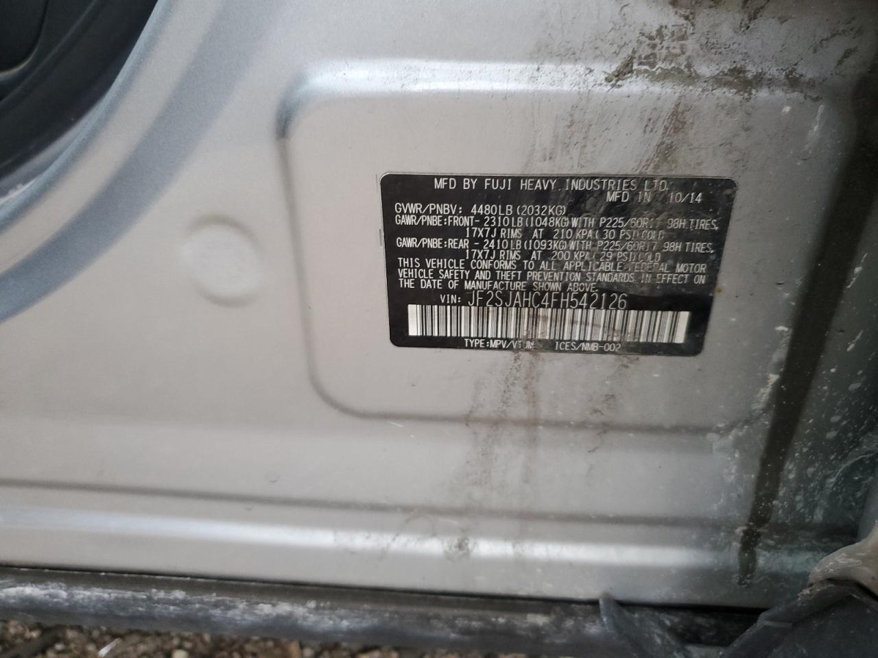 SUBARU FORESTER 2.5I LIMITED