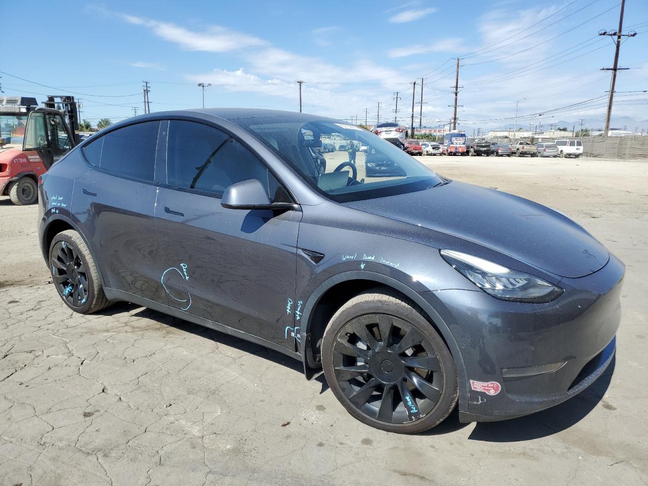 Lot #3301732329 2021 TESLA MODEL Y