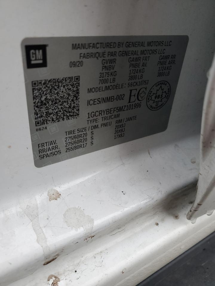 Lot #3316747425 2021 CHEVROLET SILVERADO