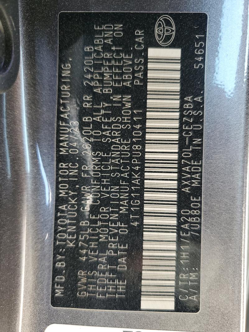 2023 TOYOTA CAMRY SE N #3293428433