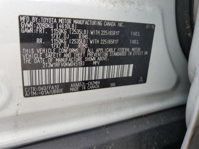 2019 TOYOTA RAV4 XLE #3302816916