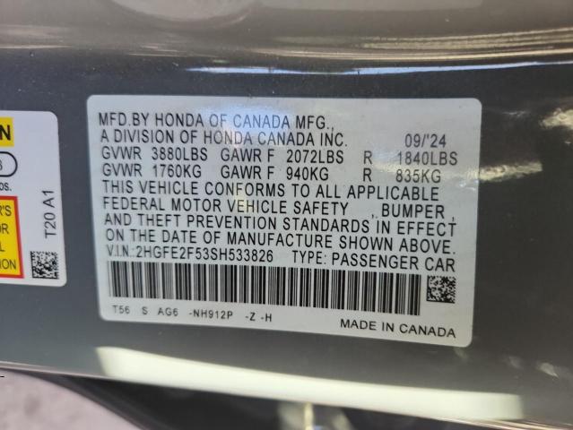 2025 HONDA CIVIC SPOR #3294488492