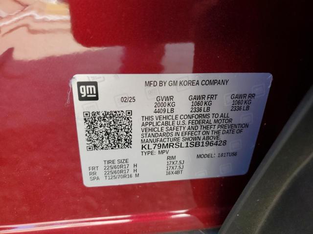 2025 CHEVROLET TRAILBLAZE - KL79MRSL1SB196428