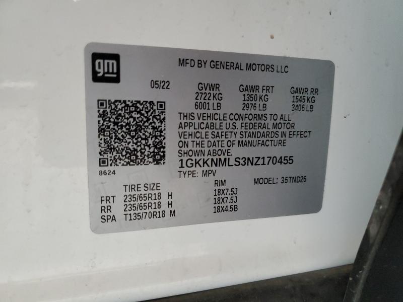 2022 GMC ACADIA SLT #3290404774