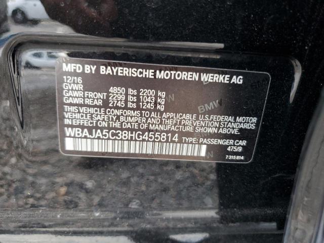 2017 BMW 530 I WBAJA5C38HG455814