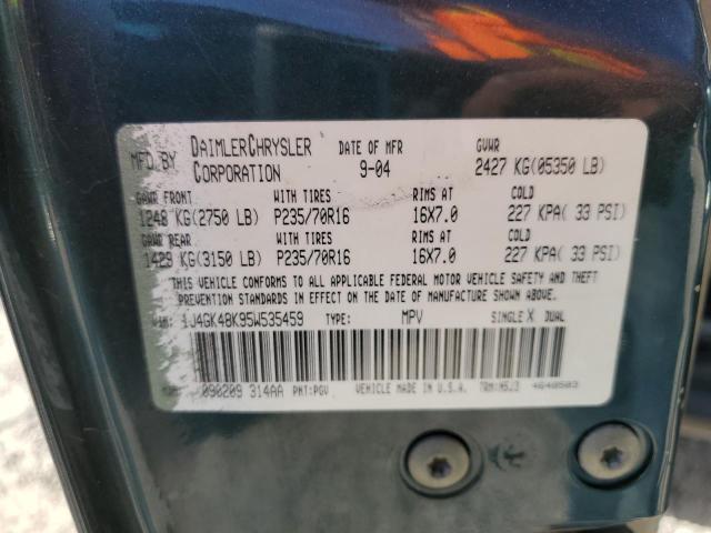 2005 JEEP LIBERTY SP #3291429133