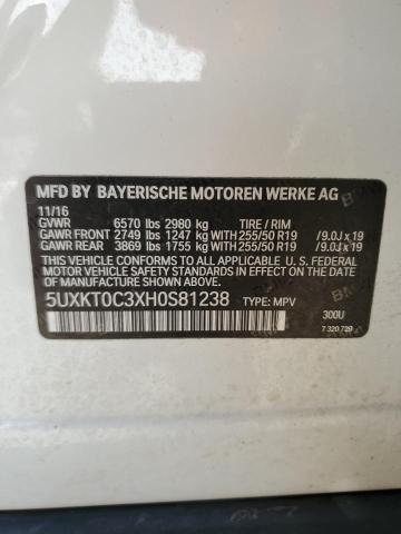 2017 BMW X5 XDR40E 5UXKT0C3XH0S81238
