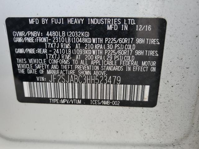 2017 SUBARU FORESTER 2 #3284089556