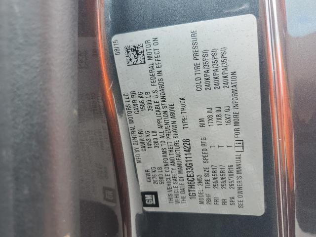 2016 GMC CANYON SLE #3284137571