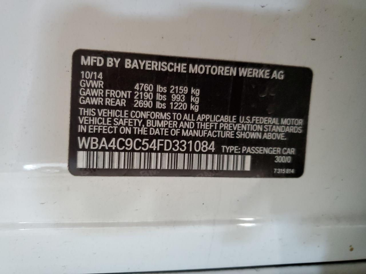 BMW 4 SERIES XI GRAN COUPE SULEV