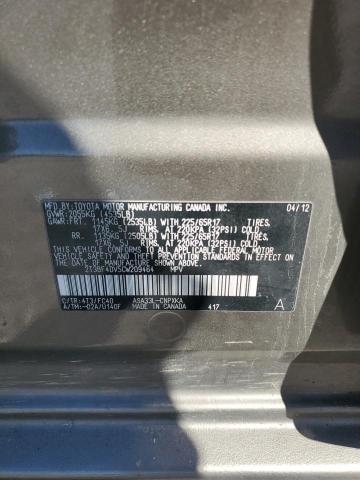 2012 TOYOTA RAV4 - 2T3BF4DV5CW209464