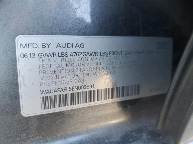 2014 AUDI A4 PREMIUM - WAUAFAFL5EN002831