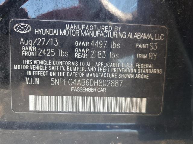 2013 HYUNDAI SONATA SE #3297993065