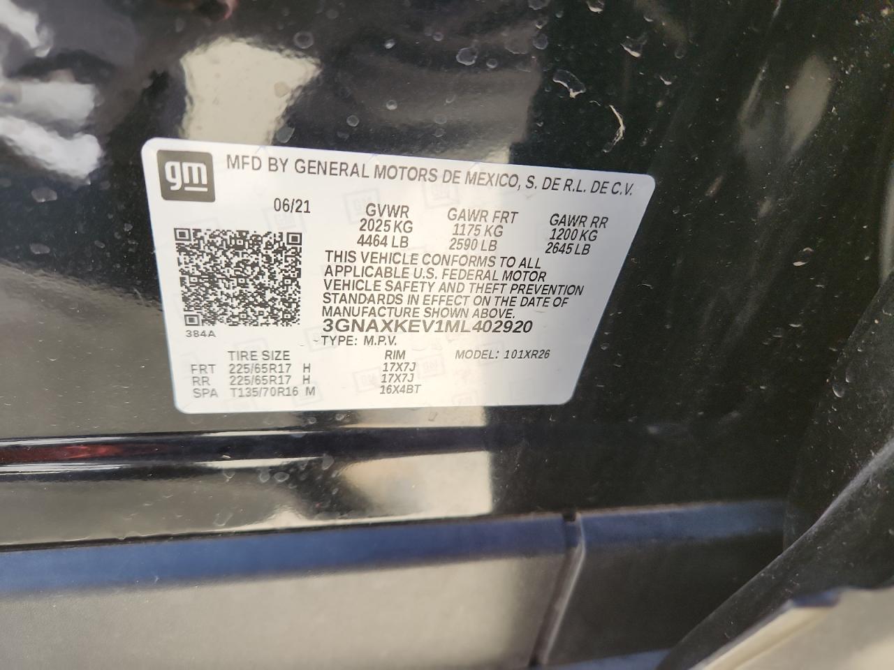 CHEVROLET EQUINOX LT