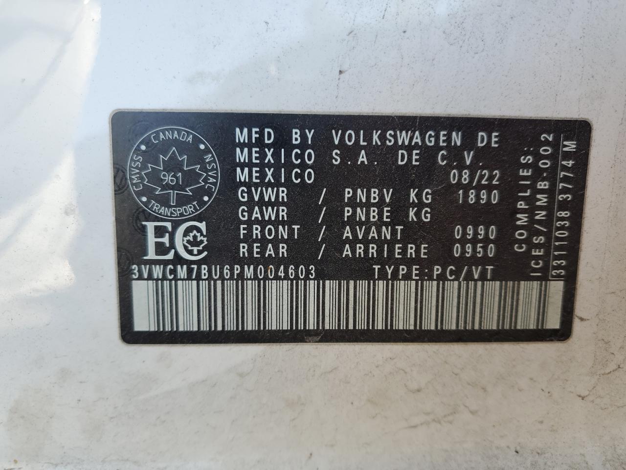 VOLKSWAGEN JETTA TRENDLINE