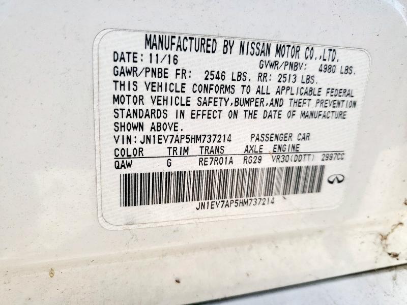 2017 INFINITI Q50 PREMIU JN1EV7AP5HM737214