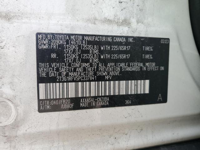 2023 TOYOTA RAV4 LE 2T3G1RFV5PC337841