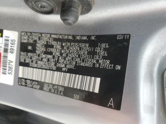 2011 TOYOTA SIENNA XLE - 5TDDK3DC2BS021790