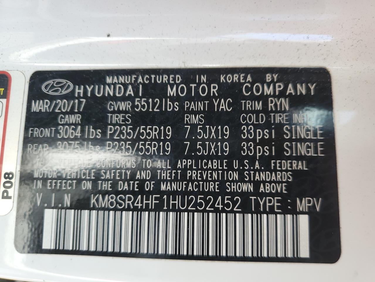 HYUNDAI SANTA FE SE ULTIMATE