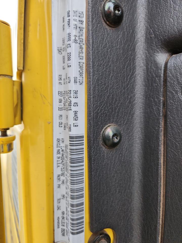 Lot #3282607874 2002 JEEP WRANGLER