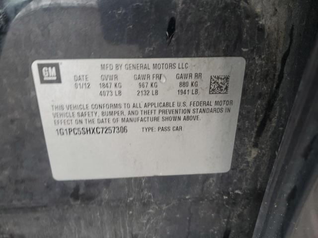 2012 CHEVROLET CRUZE LS - 1G1PC5SHXC7257306