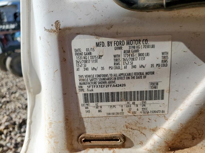 2015 FORD F150 SUPER #3292357320