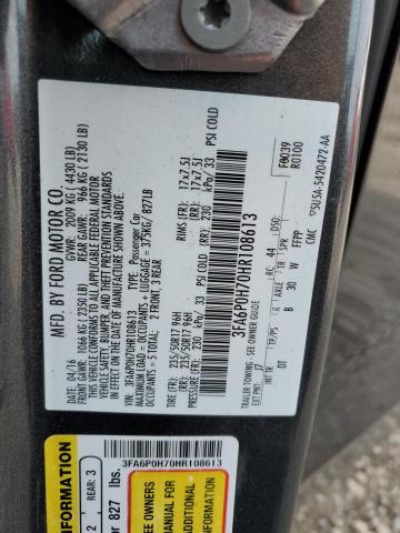 2017 FORD FUSION SE #3305655732