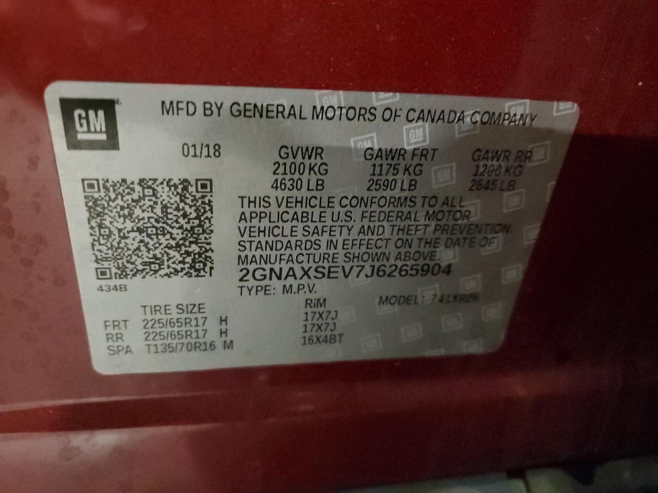 CHEVROLET EQUINOX LT