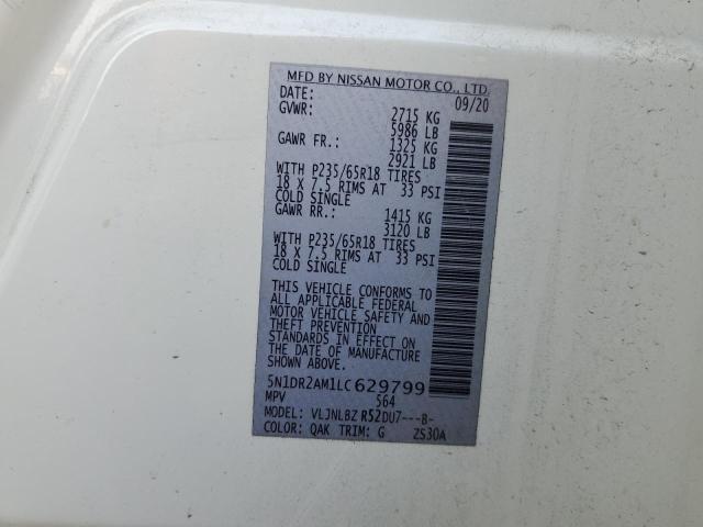 2020 NISSAN PATHFINDER #3298145289