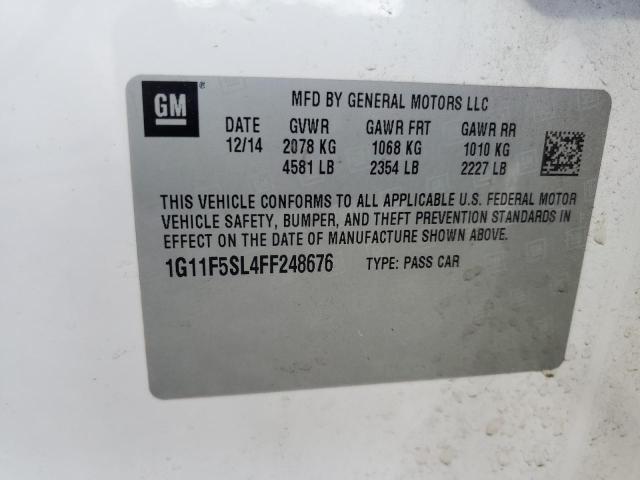 2015 CHEVROLET MALIBU LTZ - 1G11F5SL4FF248676