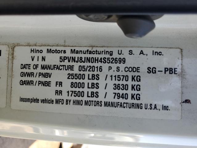 2017 HINO 258/268 #3298009178
